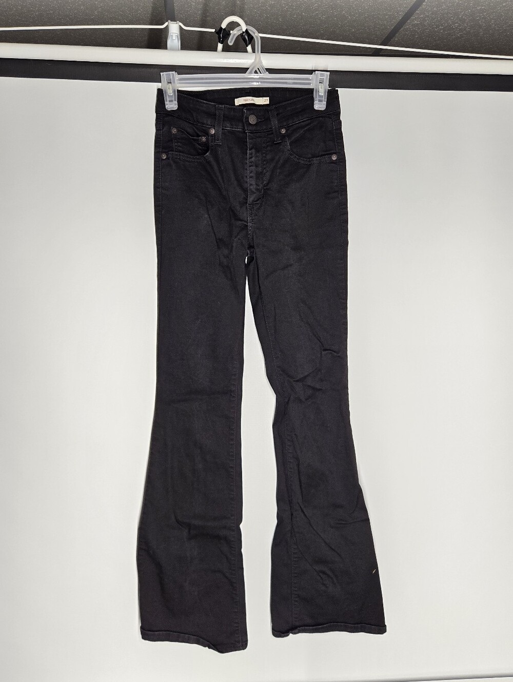 Levi's Black High Rise Flare Jeans